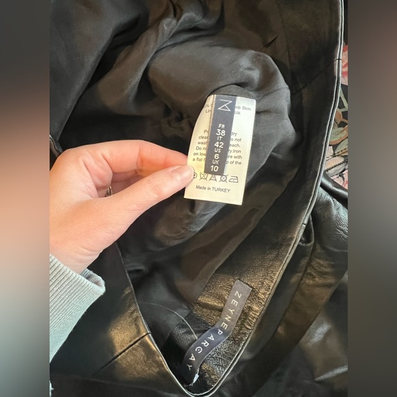 Zeynep Arcay Leather Mini Dress - Picture 8 of 8